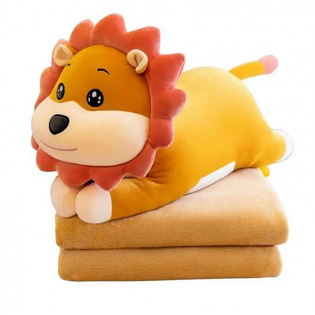 Lion with blanket ( Blanket size 100cmx170cm )